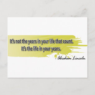 Cartão Postal Abraham Lincoln