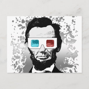 Cartão Postal Abraham Lincoln - 3D (2)