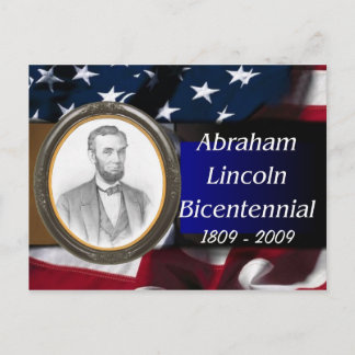 Cartão Postal Abraham Lincoln Bicentenário Comemorativo