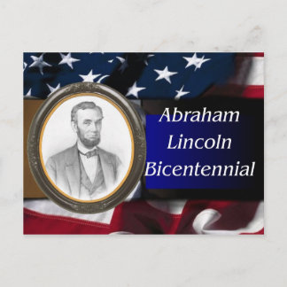 Cartão Postal Abraham Lincoln Bicentenário Comemorativo