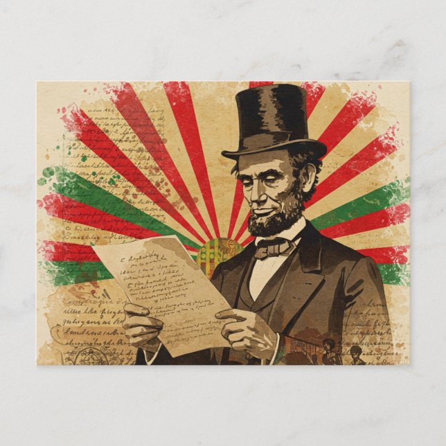 Cartão Postal Abraham Lincoln Juntede (Frente)