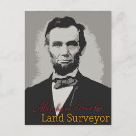 Cartão Postal Abraham Lincoln Land Surveyor