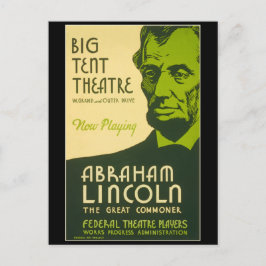Cartão Postal Abraham Lincoln O Grande Homens Comum