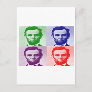 Cartão Postal Abraham Lincoln T-Shirts e presentes