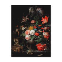 Abraham Mignon O Buquê Invertido. Floral