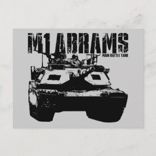 Cartão Postal Abrams M1