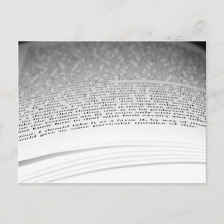 Cartão Postal Abrir Livro
