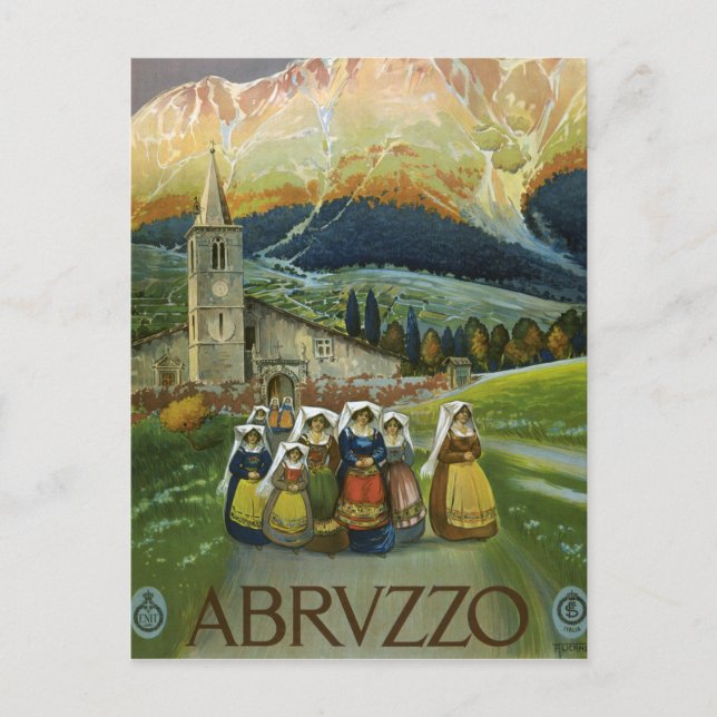 Cartão Postal Abruzzo (Frente)