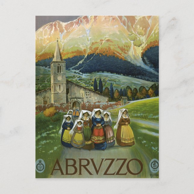 Cartão Postal Abruzzo (Frente)