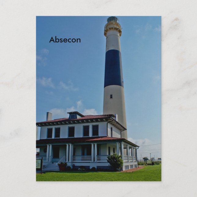 Cartão Postal Absecon Lighthouse-New Jersey (Frente)