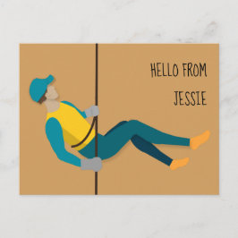 Cartão Postal Abseiling