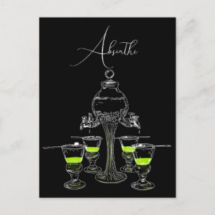 Cartão Postal Absinho Ilustrado Conjunto