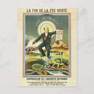 Cartão postal Absinthe Ban França