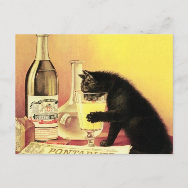 Cartão Postal Absinthe Bourgeois (Frente)