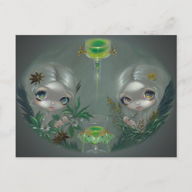 Cartão Postal "Absinthe:  Cartão-postal de Anise e Artemisia (Frente)