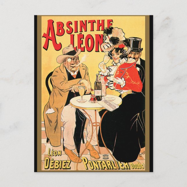 Cartão Postal Absinthe Leon (Frente)