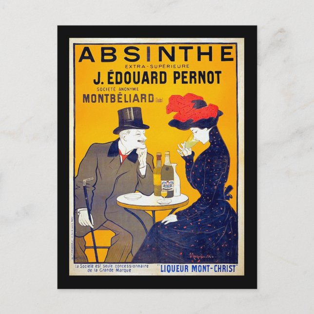 Cartão Postal Absinthe, Leonetto Cappiello (Frente)