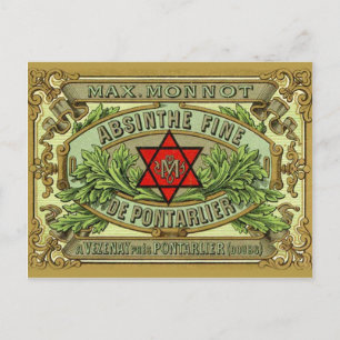 Cartão postal Absinthe Monnot