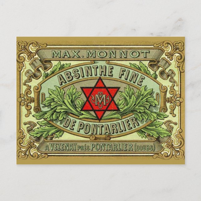 Cartão postal Absinthe Monnot (Frente)