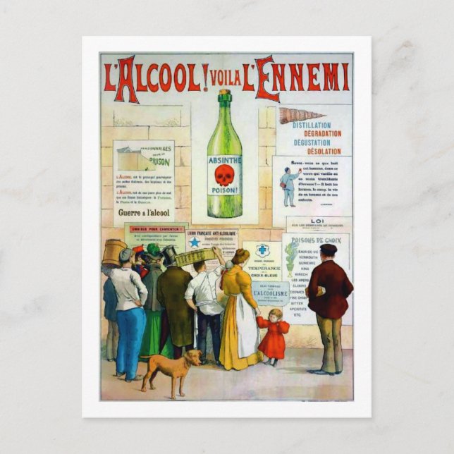 Cartão Postal Absinthe Poison (Frente)