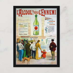 Cartão Postal Absinthe Poison