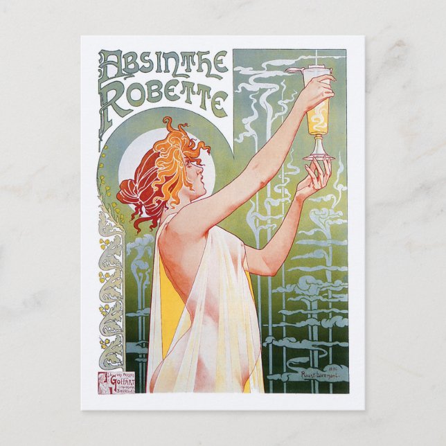 Cartão Postal Absinthe Robette (Frente)