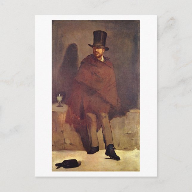Cartão Postal Absinthtrinker Manet, Edouard (Frente)