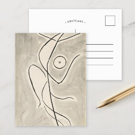 Cartão Postal Abstração da Dança | Abraham Walkowitz