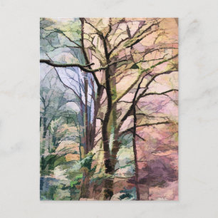 CARTÃO POSTAL ABSTRACT AUTUMN TREES