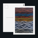 Cartão Postal Abstract Seafront Painting by Alfred Fox<br><div class="desc">Painting of "Abstract Seafront" by Alfred Fox . Collectable Postcard . alfred_fox_art @ Zazzle</div>