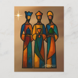 Cartão Postal Abstract Three Wise Men