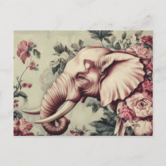 Cartão Postal Abstrakte Aquarell Illustration eines Elefanten