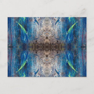 Cartão Postal Abstrakte Postkarte Kaleidoskop bunt verspielt