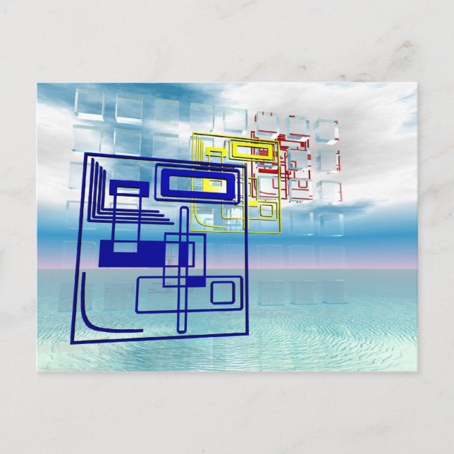 Cartão Postal Abstrato 1 (Frente)