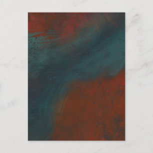 Cartão Postal Abstrato 1: Vermelho e azul