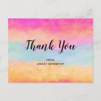 Abstrato Arco-Íris Colorido - Obrigado