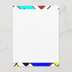 Cartão Postal Abstrato Art