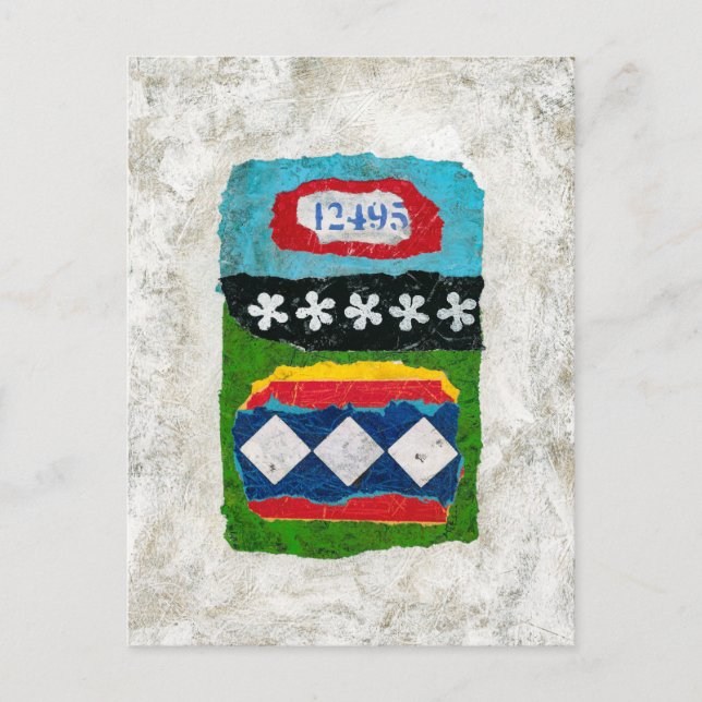 Cartão Postal Abstrato - Arte abstrata (Frente)