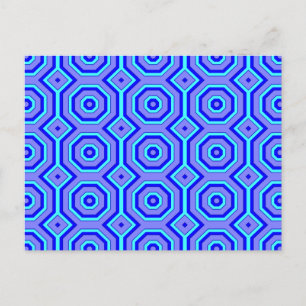 Cartão postal abstrato azul