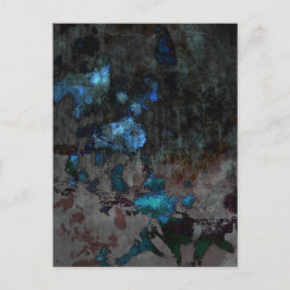 Cartão Postal Abstrato Azul escuro