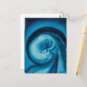 Cartão Postal Abstrato Azul I Georgia O'Keeffe