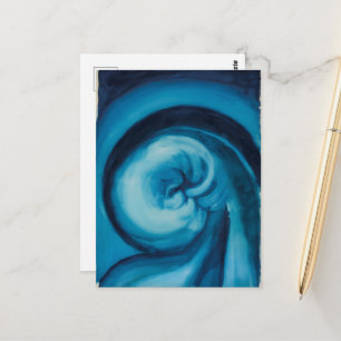 Cartão Postal Abstrato   Azul I   Georgia O'Keeffe