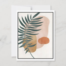 Cartão Postal Abstrato Boho e Arranque moderno do clipe 2026