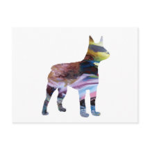 Abstrato Boston Terrier Silhouette