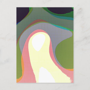Cartão Postal Abstrato Colorida 208