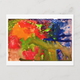 Cartão Postal Abstrato com laranja nº 1