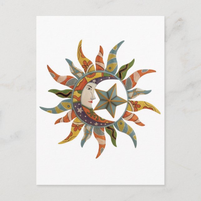 CARTÃO POSTAL ABSTRATO COSMIC CLOWN (Frente)