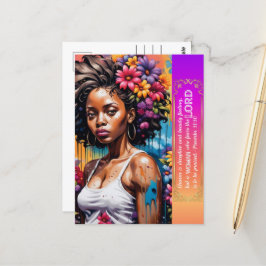 Cartão Postal Abstrato da Faith Proverbs 31 30