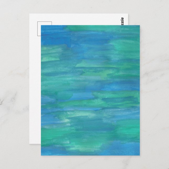 Cartão Postal Abstrato da Terra Mãe (Frente/Verso)