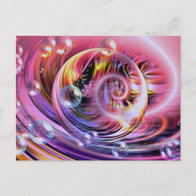 Cartão Postal Abstrato de Arte Moderna (Frente)